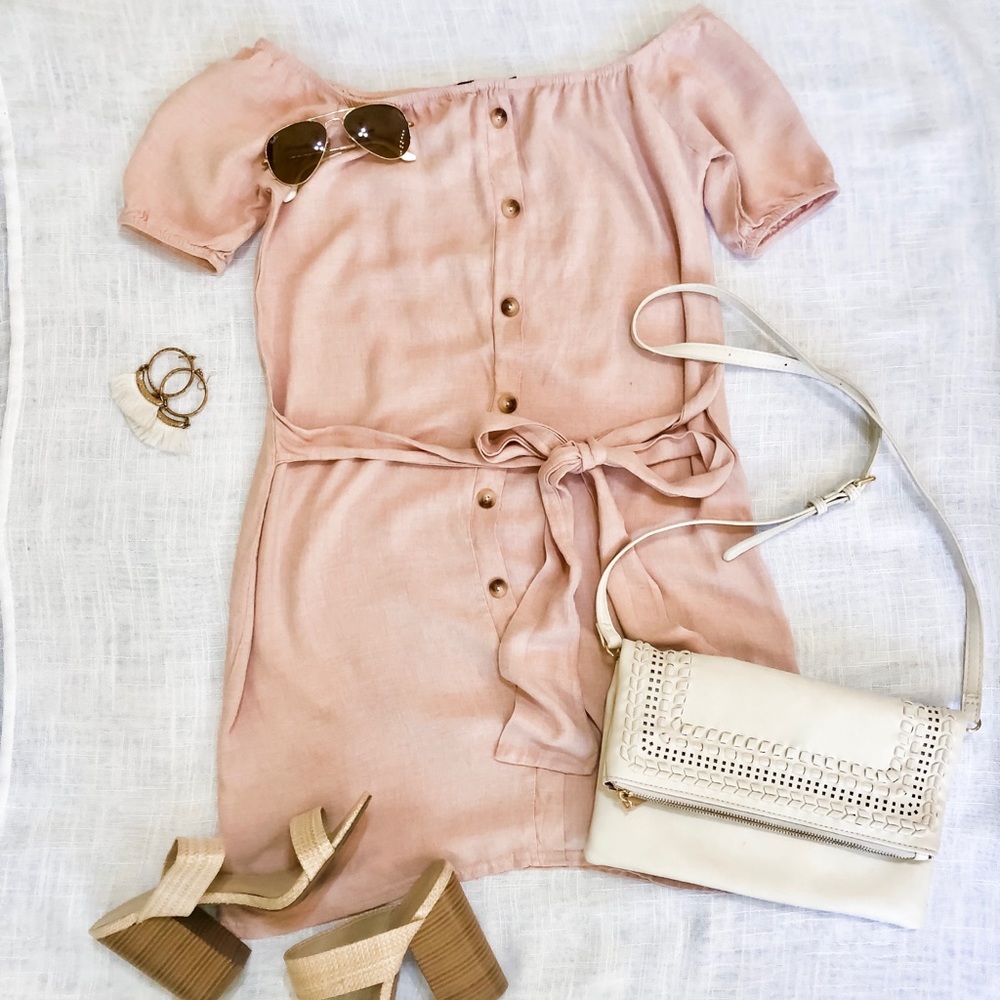 Pretty Little Thing Tie Waist Shift Dress